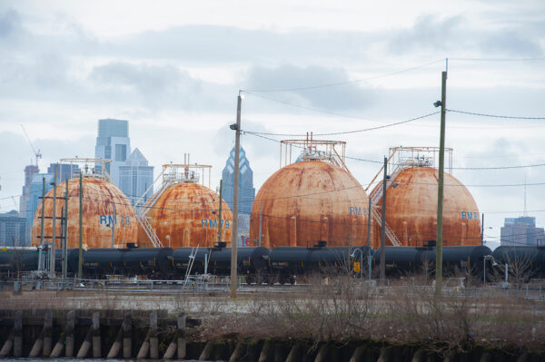 2018: View of the refinery on the Schuylkill’s east bank.